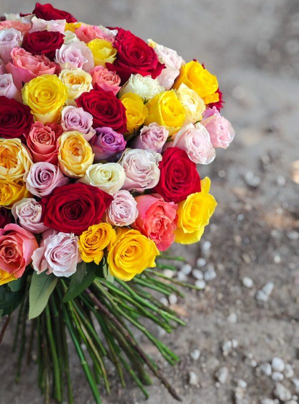 Symphony of Love - 101 Mixed Roses